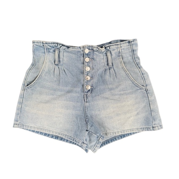 American Eagle Outfitters Pants - American Eagle Womens Mom Short Button Front Denim Jean Shorts Light Wash Size 6